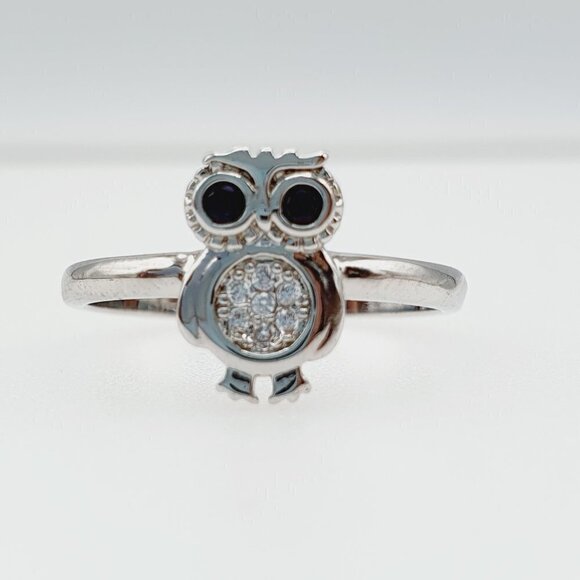 🎀  925 Silver Plated 3A CZ Cute Ring for Men Women, FB16FA1042 - Picture 2 of 6